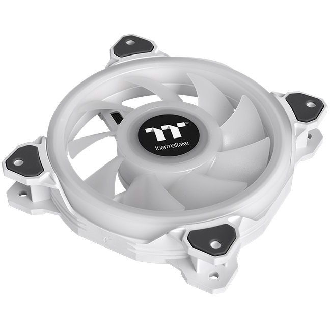 Ftohës për Kasë Thermaltake Riing Quad 12 RGB / Radiator Fan / TT Premium Edition / 3-Pack / 120mm - Bardhë - Figura 3
