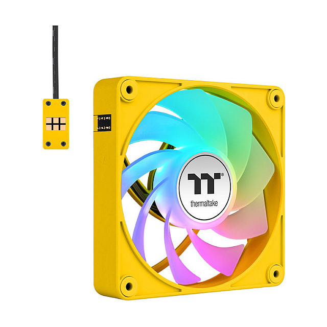 Ftohës për Kasë Thermaltake CT120 EX Reverse / ARGB Sync / 3-Pack / 120mm - Verdhë