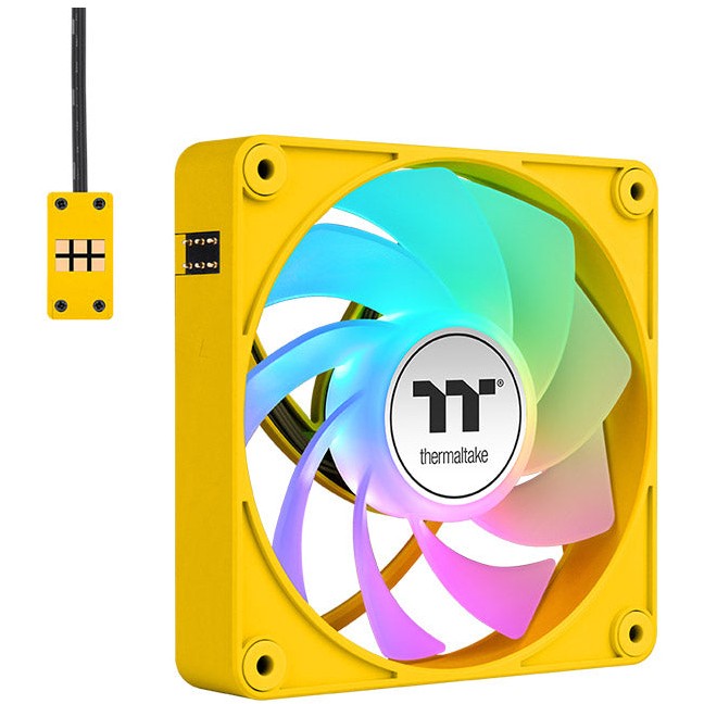 Ftohës për Kasë Thermaltake CT140 EX Reverse / ARGB Sync / 3-Pack / 140mm - Verdhë