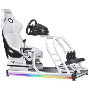 Kontroller,Timon & Pedale Thermaltake GR500 Snow Racing Simulator Cockpit - Bardhë