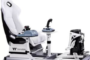 Karrige Gaming Thermaltake GF500 Flight Simulator Cockpit e bardhë