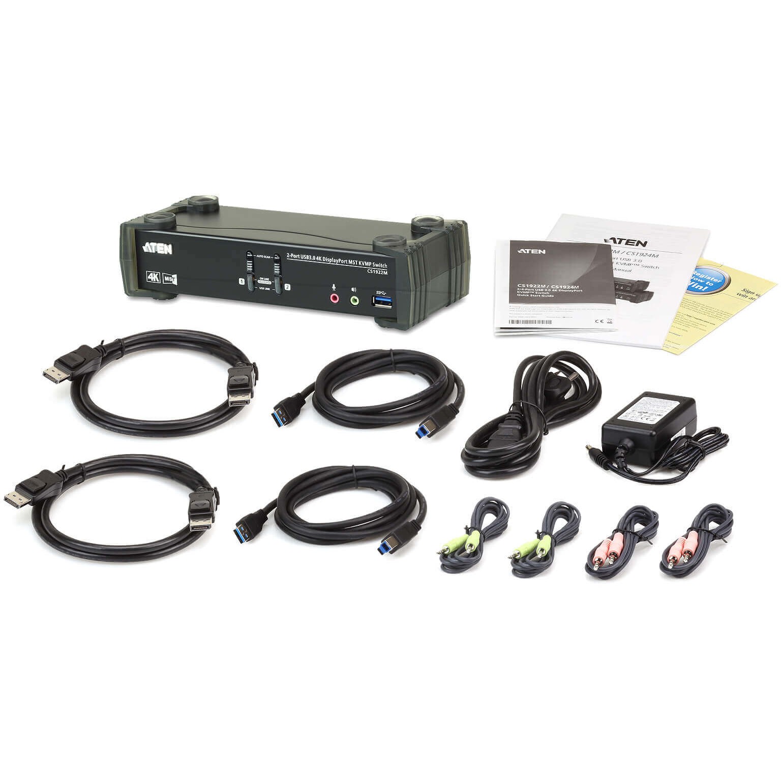 Switch KVM ATEN CS1922M 2-Port USB 3.0 / 4K DisplayPort MST - Figura 4