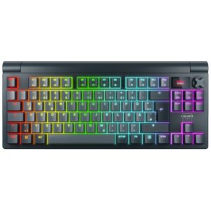 Tastierë Gaming / Cherry MX 8.3 Wireless / German layout / Cherry MX Red / RGB / Zezë