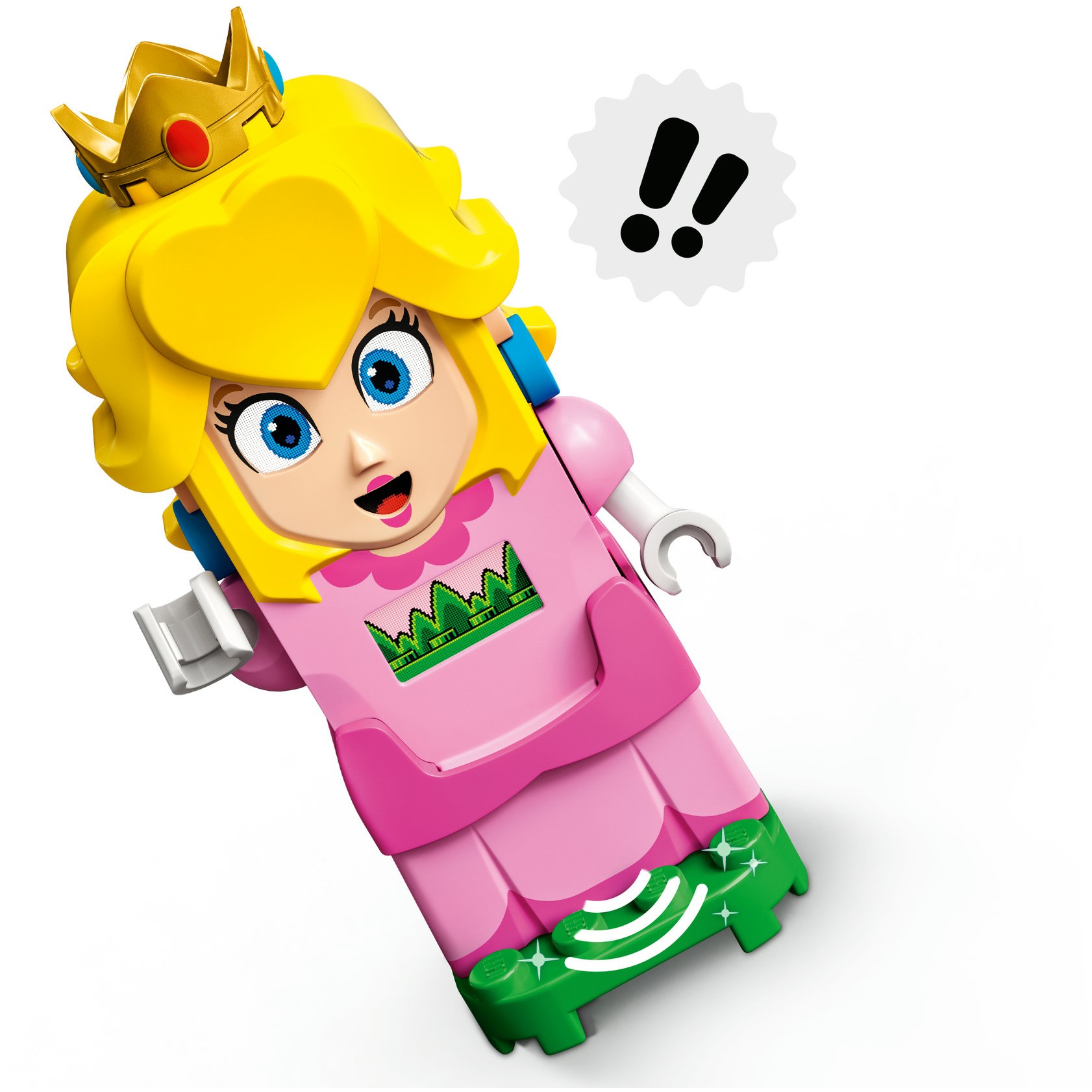 LEGO 71403 Super Mario Abenteuer mit Peach – Starterset (Baubares Spielzeug mit interaktiver Prinzessinnen Figur. Gelber Toad und Lemmy) - Figura 4
