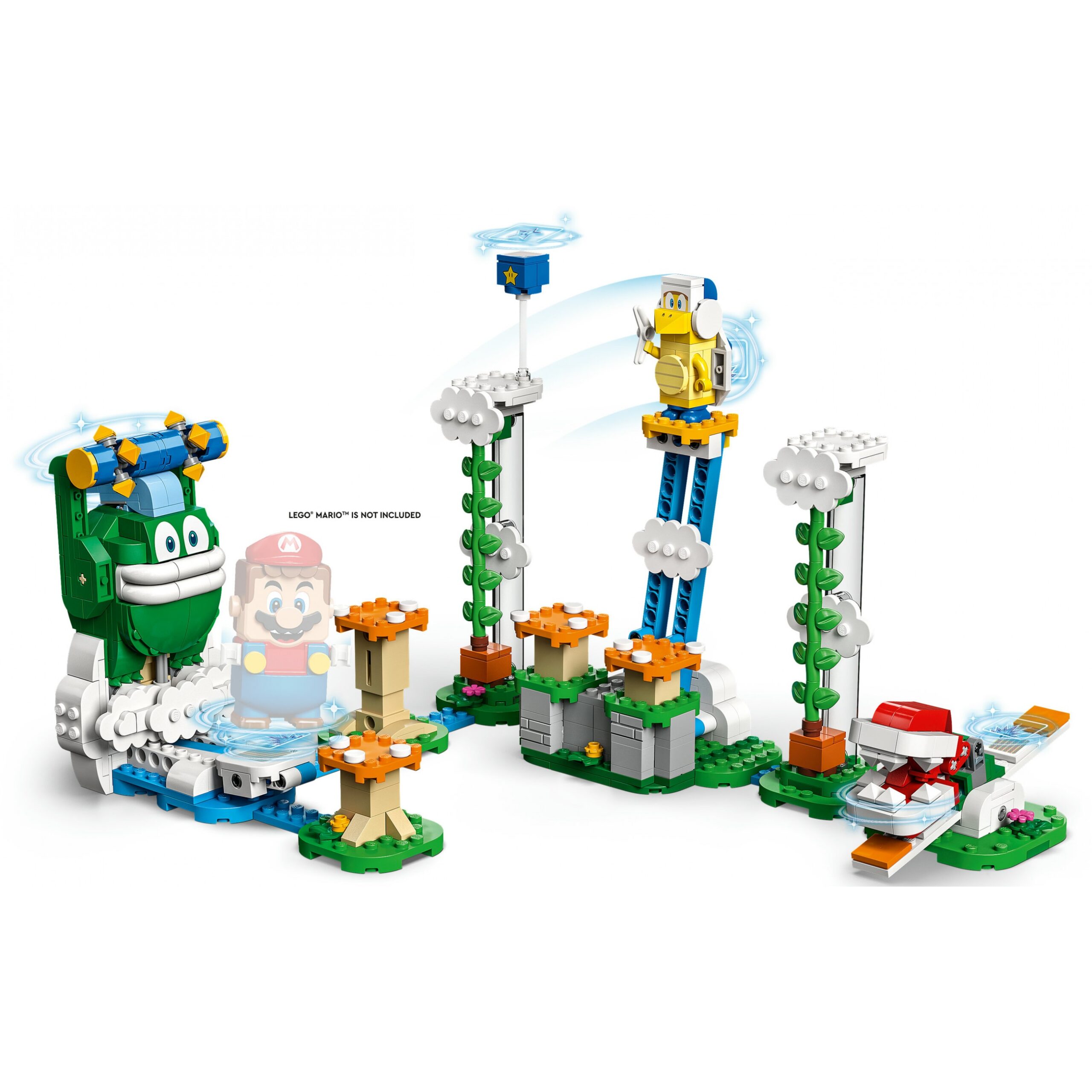 LEGO 71409 Super Mario Maxi-Spikes Wolken-Challenge – Erweiterungsset (Set mit 3 Gegner Figuren inkl. Bumerang-Bruder und Piranha-Pflanze) - Figura 3