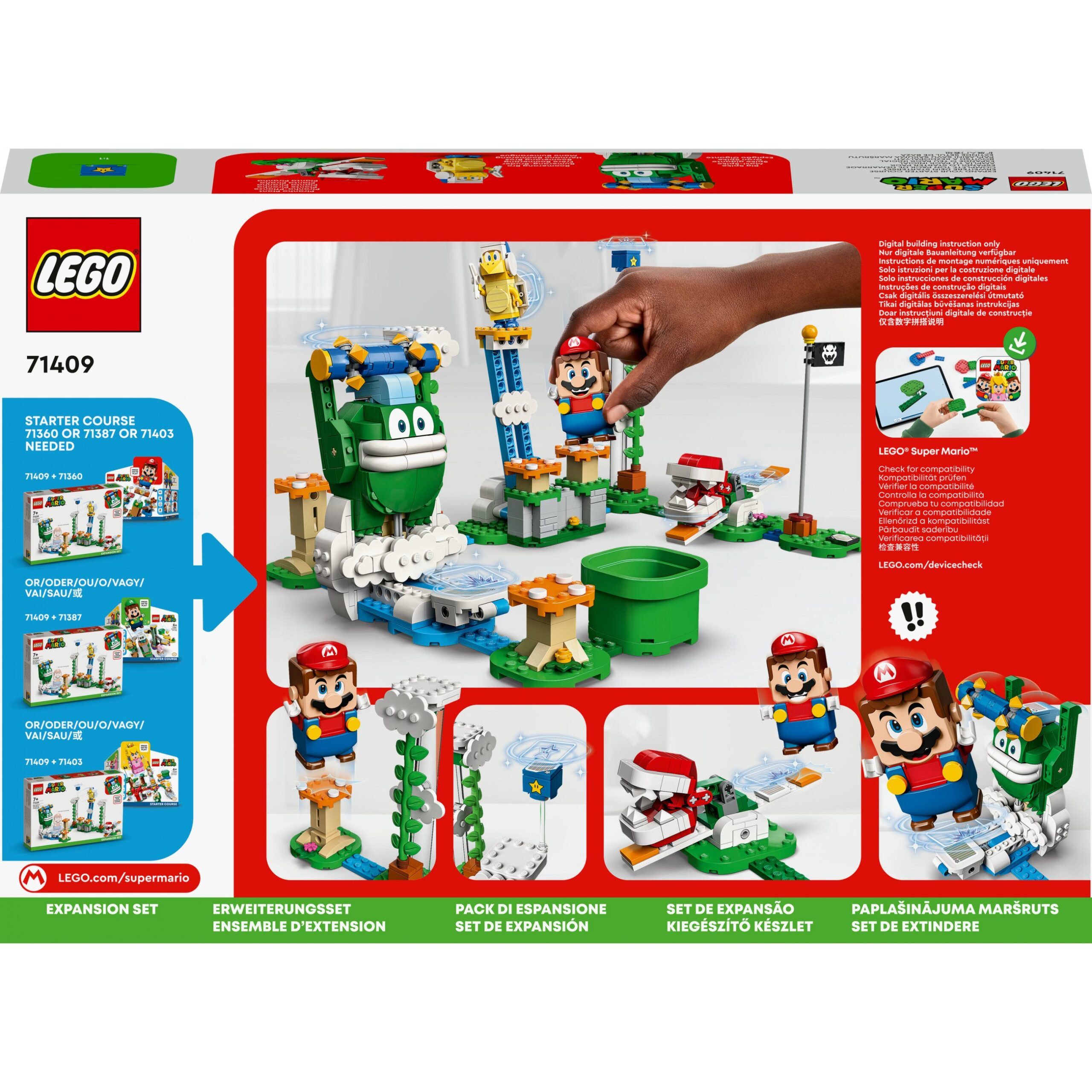LEGO 71409 Super Mario Maxi-Spikes Wolken-Challenge – Erweiterungsset (Set mit 3 Gegner Figuren inkl. Bumerang-Bruder und Piranha-Pflanze) - Figura 5