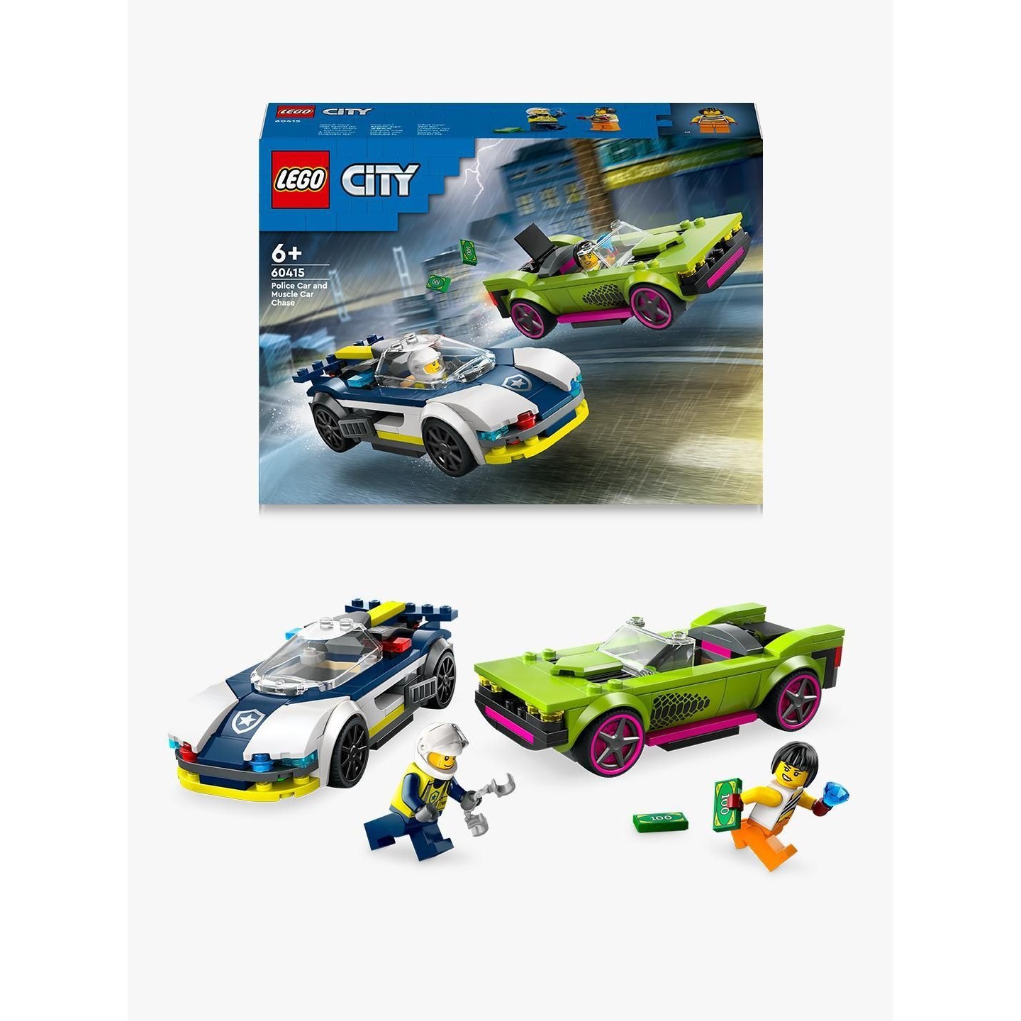 LEGO 60415 City Police Chase with Police Car and Muscle Car - Figura 3