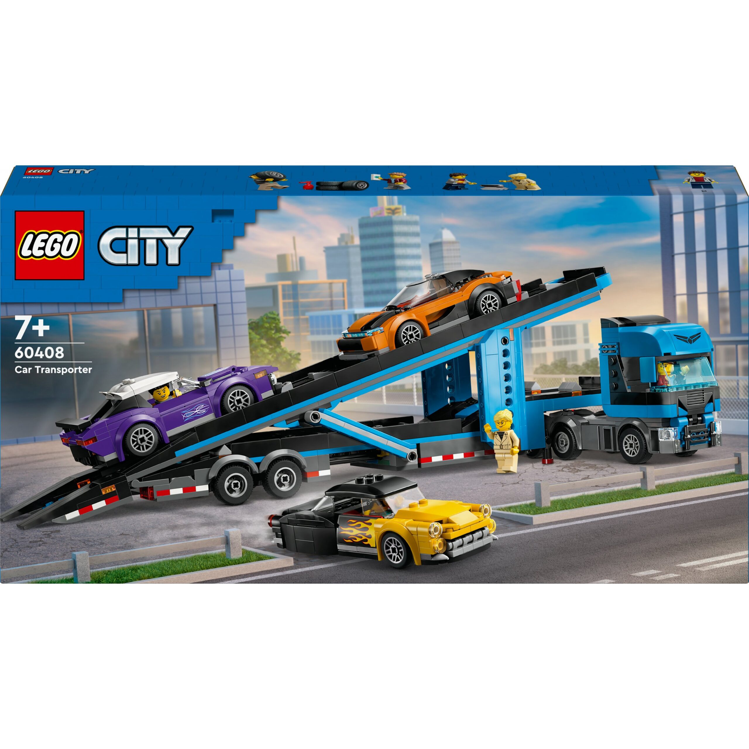LEGO 60408 City: Car Transporter with Sports Car