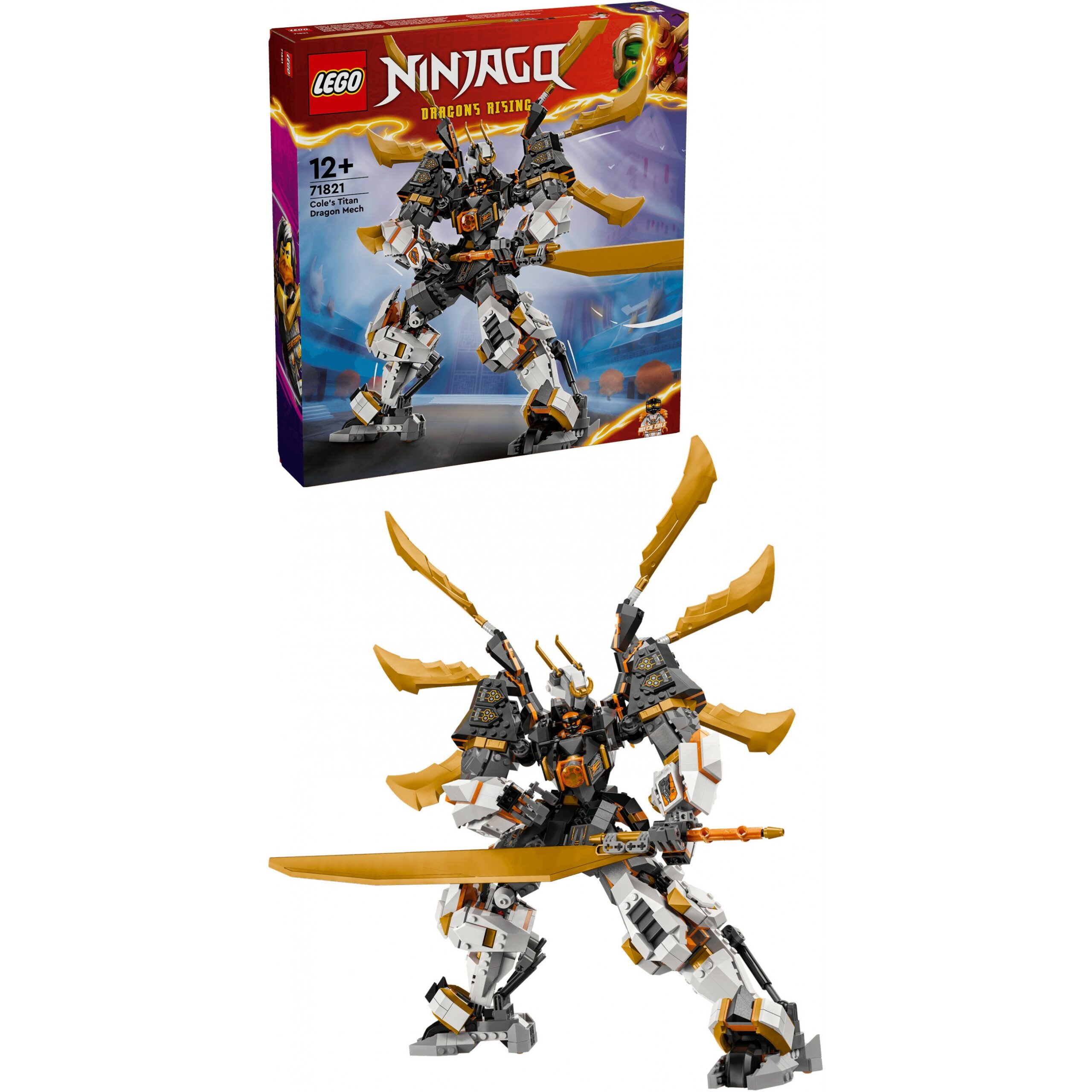 LEGO 71821 Ninjago: Cole’s Titanium Dragon Mech - Figura 4