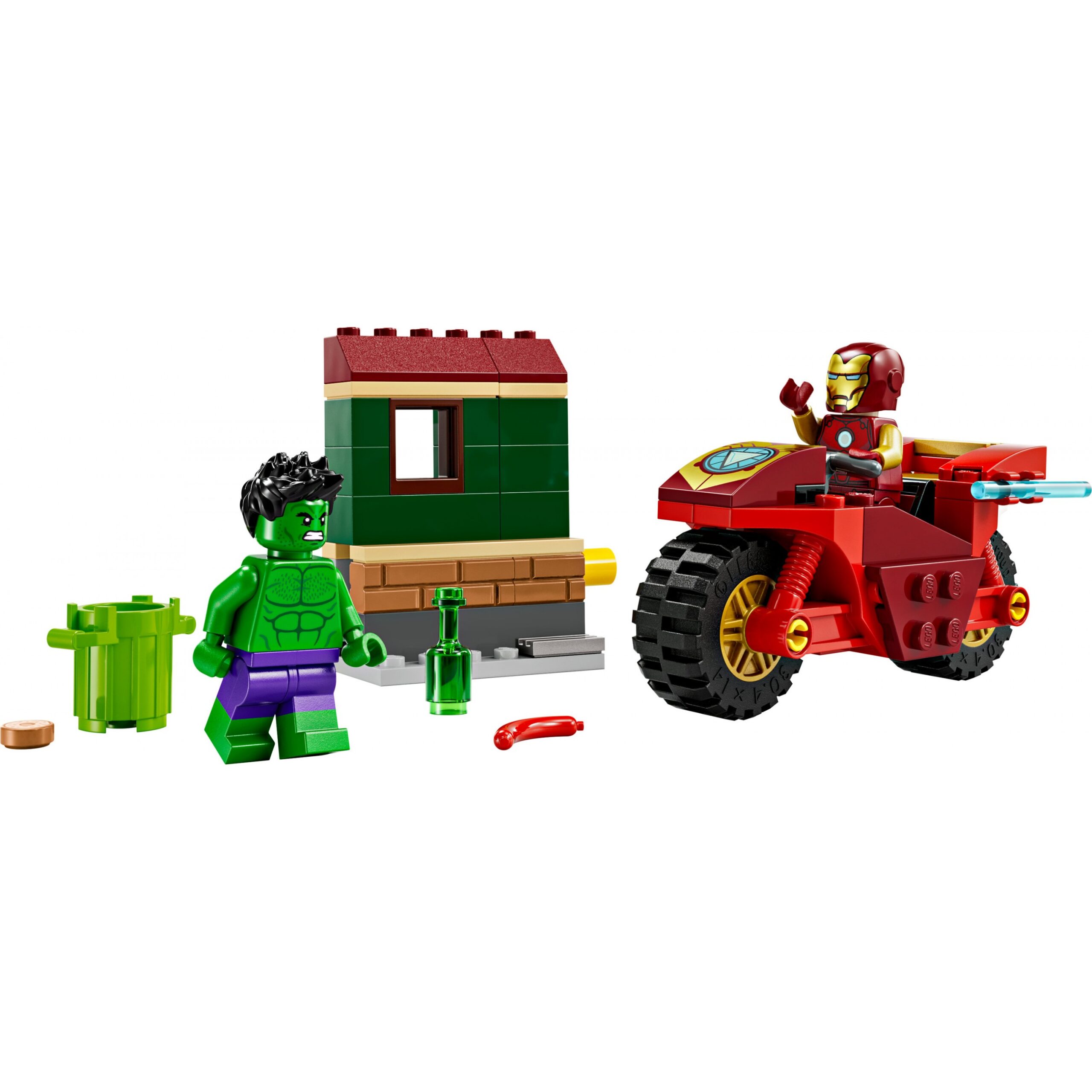 LEGO 76287 Marvel Super Heroes Iron Man with Bike and the Hulk - Figura 2