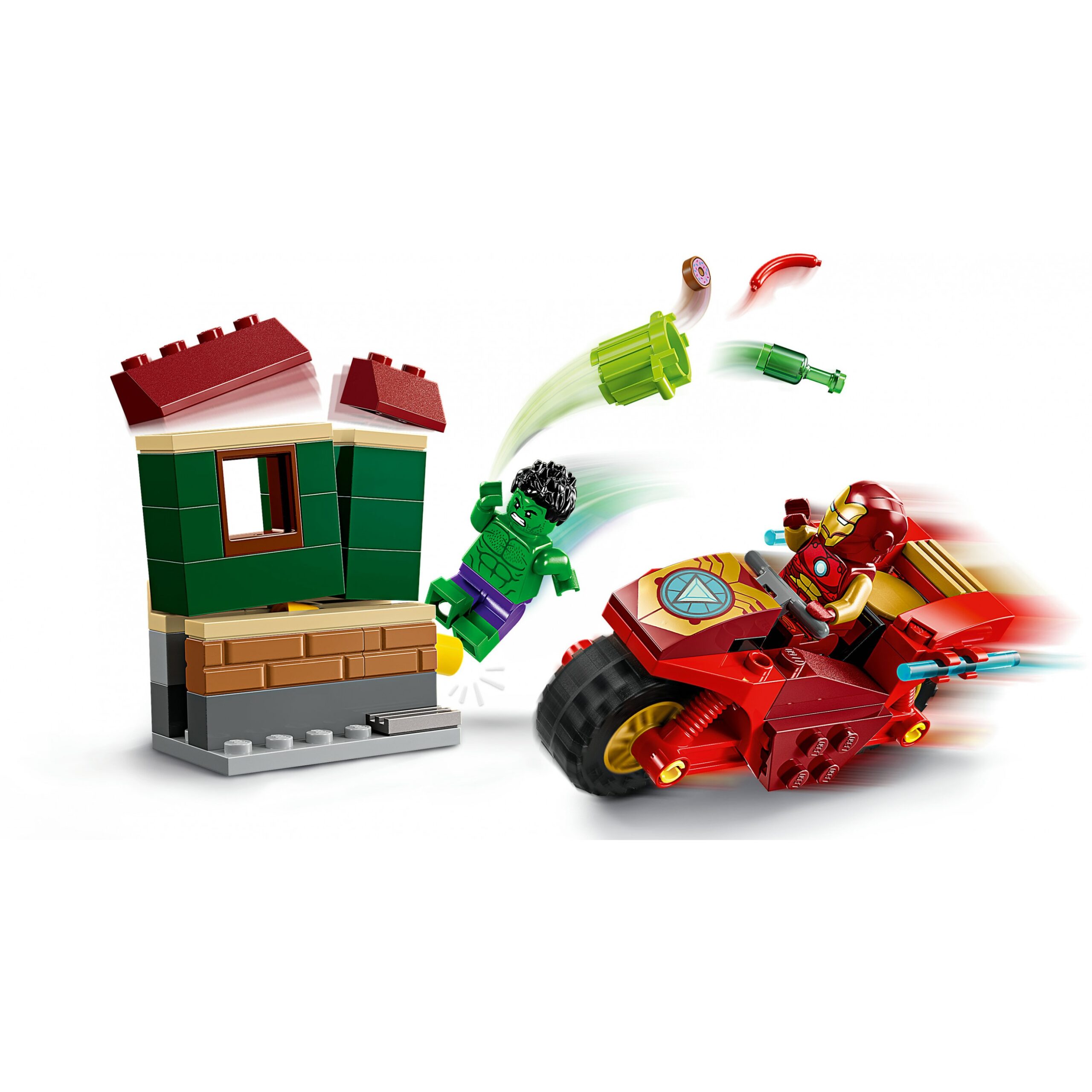 LEGO 76287 Marvel Super Heroes Iron Man with Bike and the Hulk - Figura 4