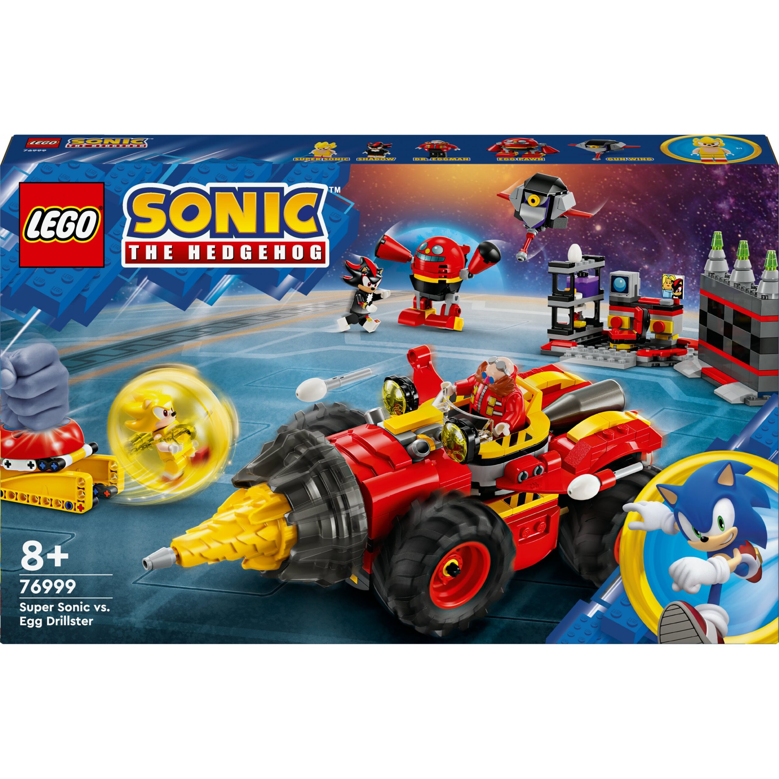 LEGO 76999 Sonic the Hedgehog Super Sonic vs. Egg Drillster