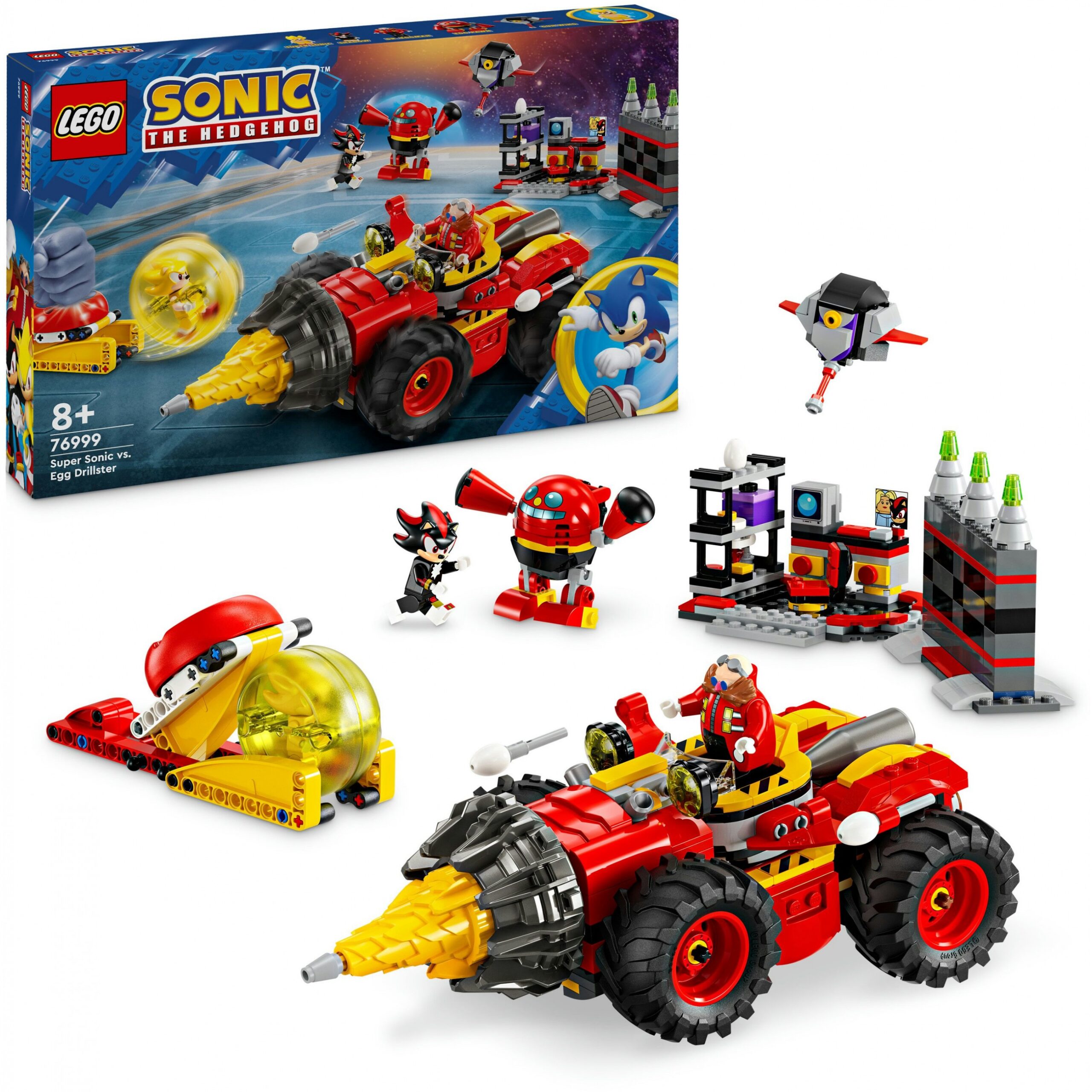 LEGO 76999 Sonic the Hedgehog Super Sonic vs. Egg Drillster - Figura 3