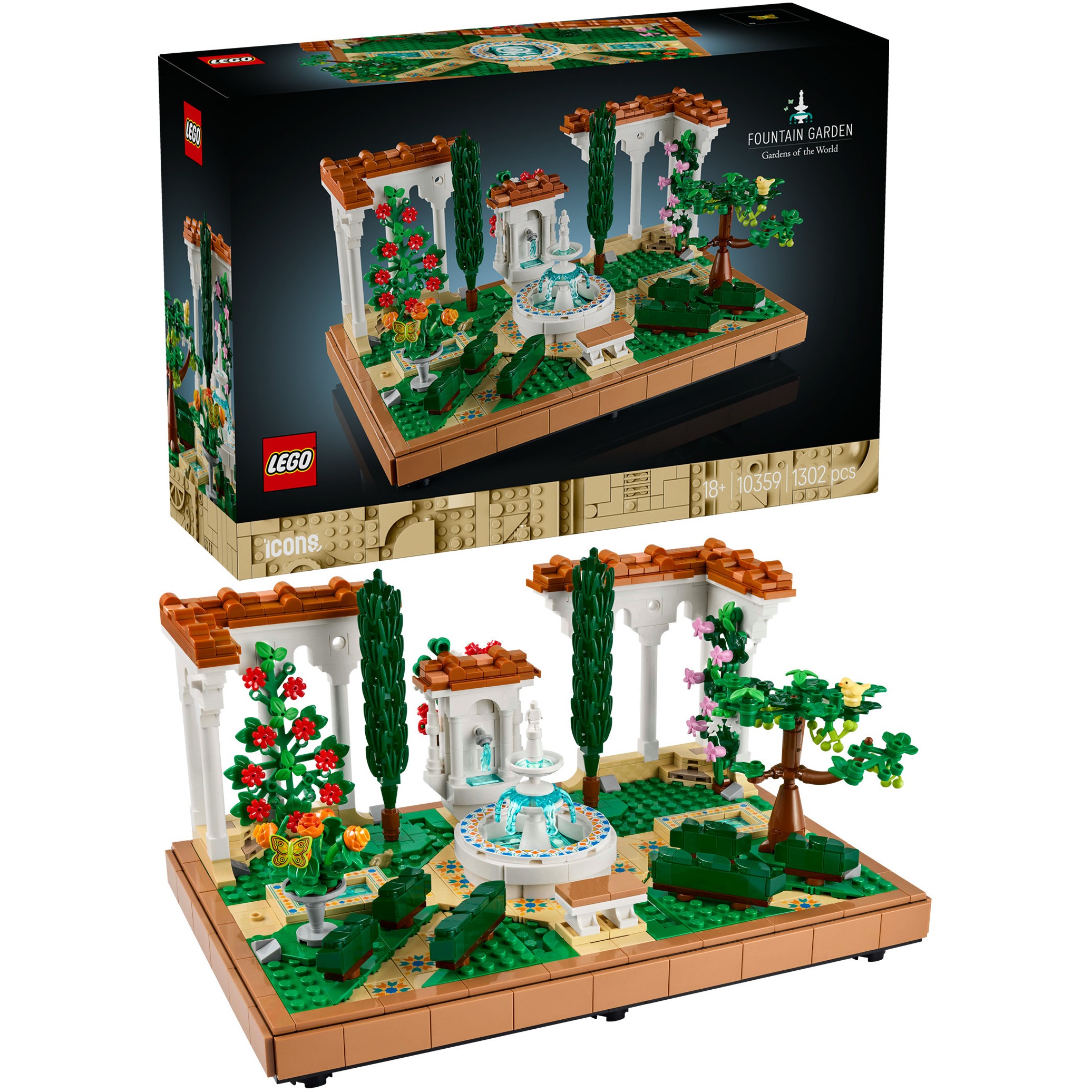LEGO 10359 Icons Fountain Garden - Figura 3
