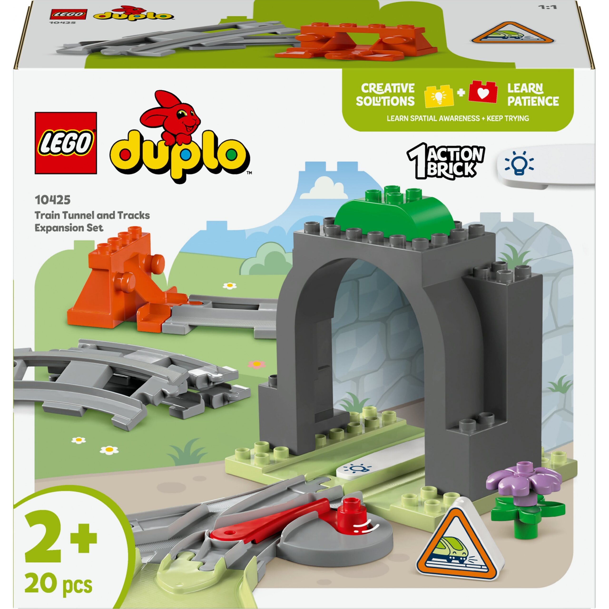 LEGO 10425 DUPLO Town Railway Tunnel and Track Expansion Set