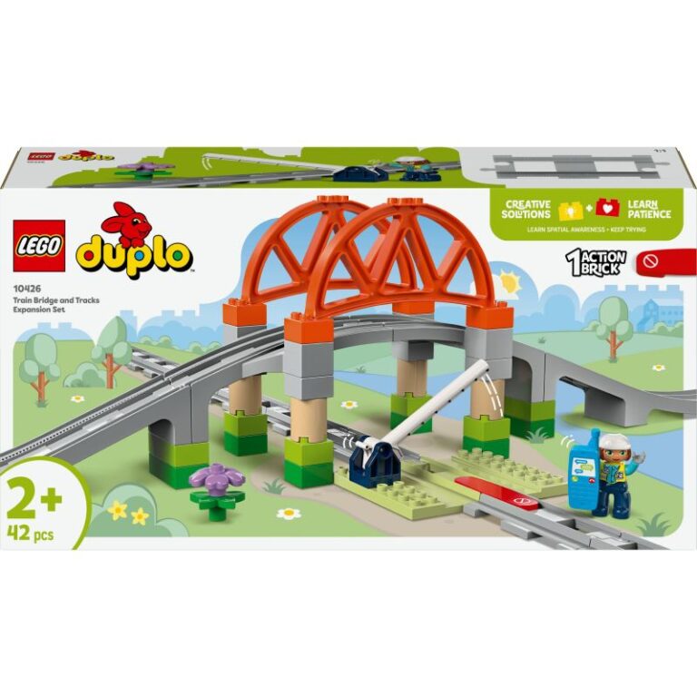 LEGO DUPLO Town – Train Bridge & Tracks Expansion Set 10426