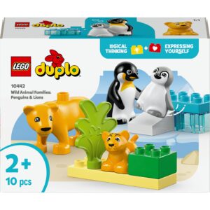 LEGO 10442 DUPLO Town Wild Animal Families: Penguins and Lions