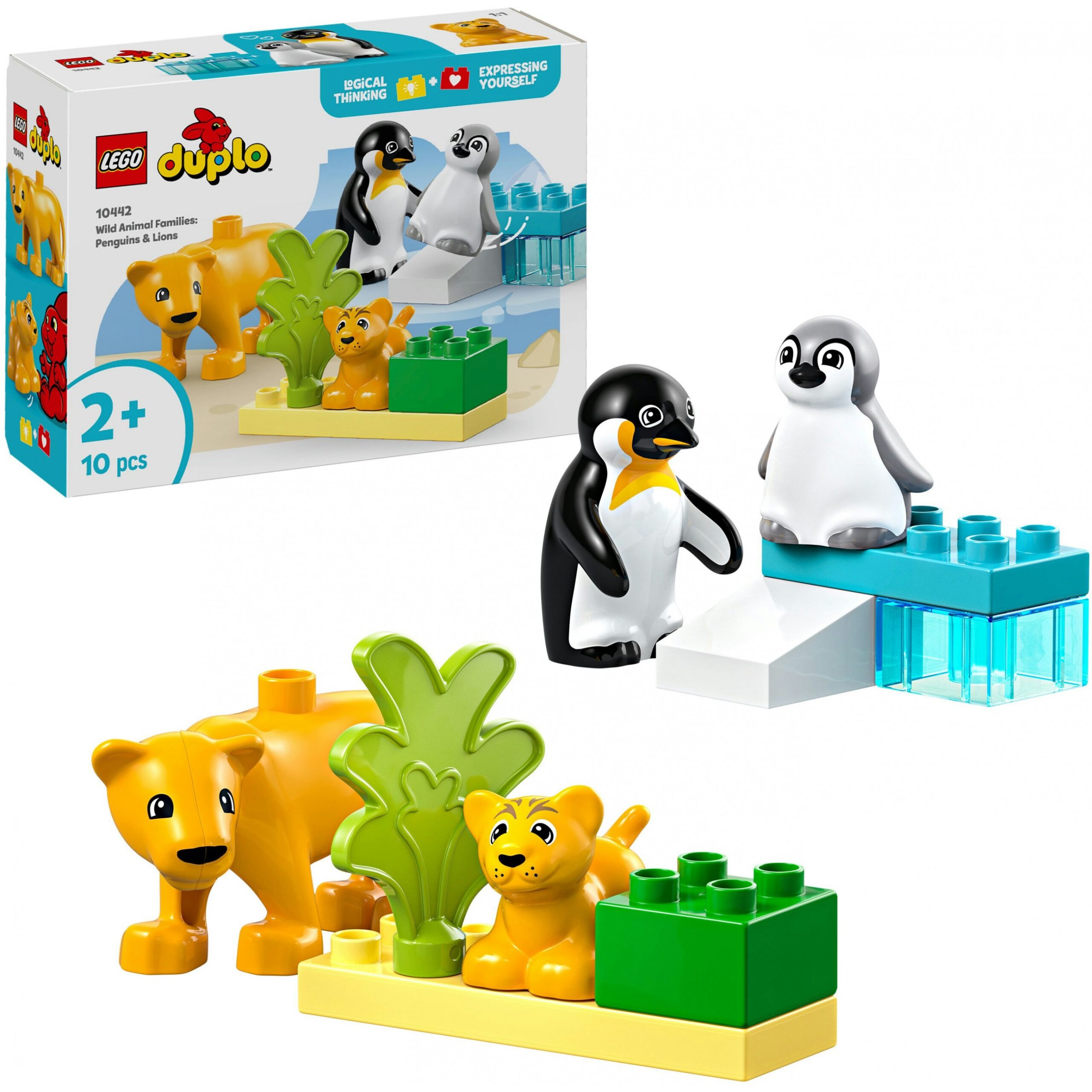 LEGO 10442 DUPLO Town Wild Animal Families: Penguins and Lions - Figura 3