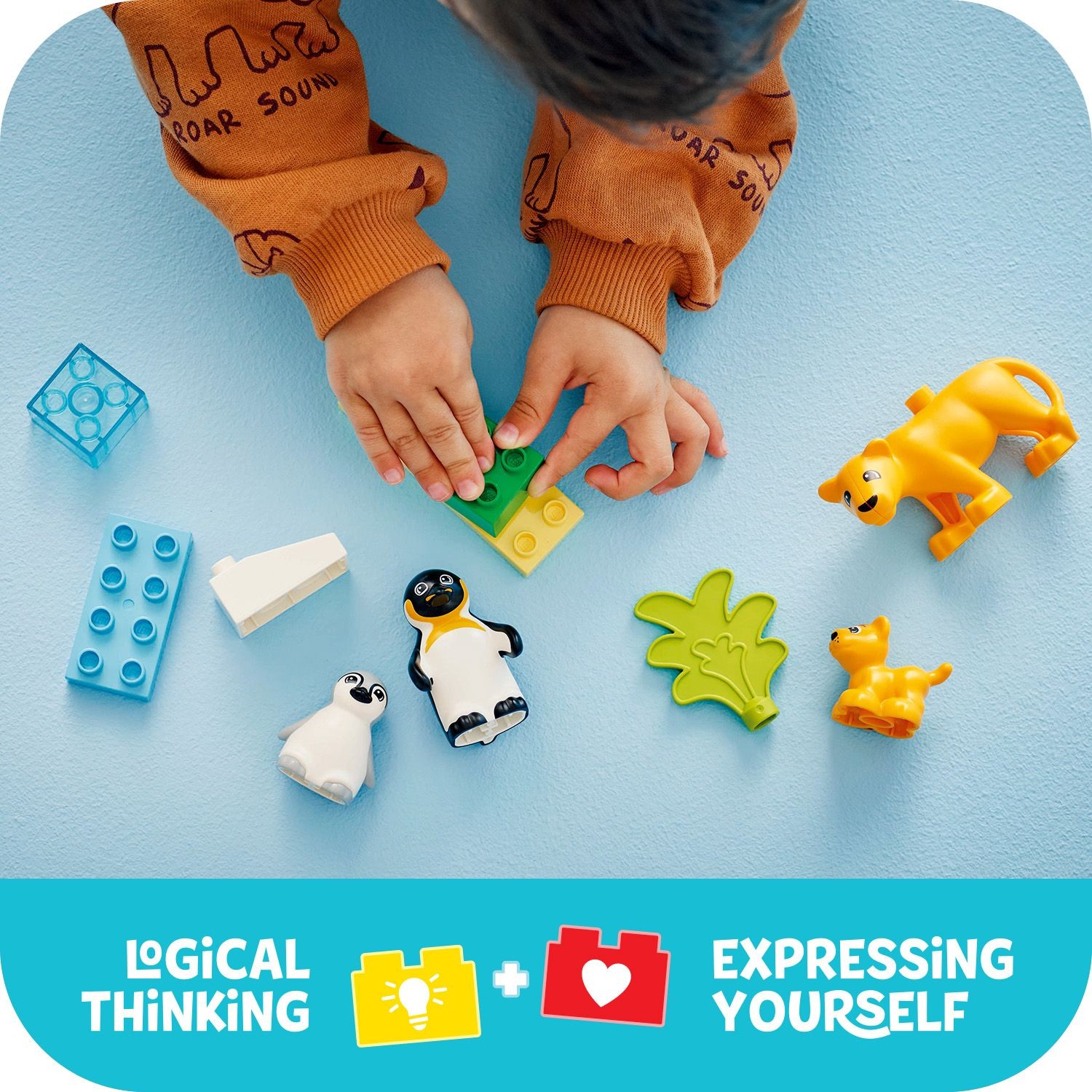 LEGO 10442 DUPLO Town Wild Animal Families: Penguins and Lions - Figura 5