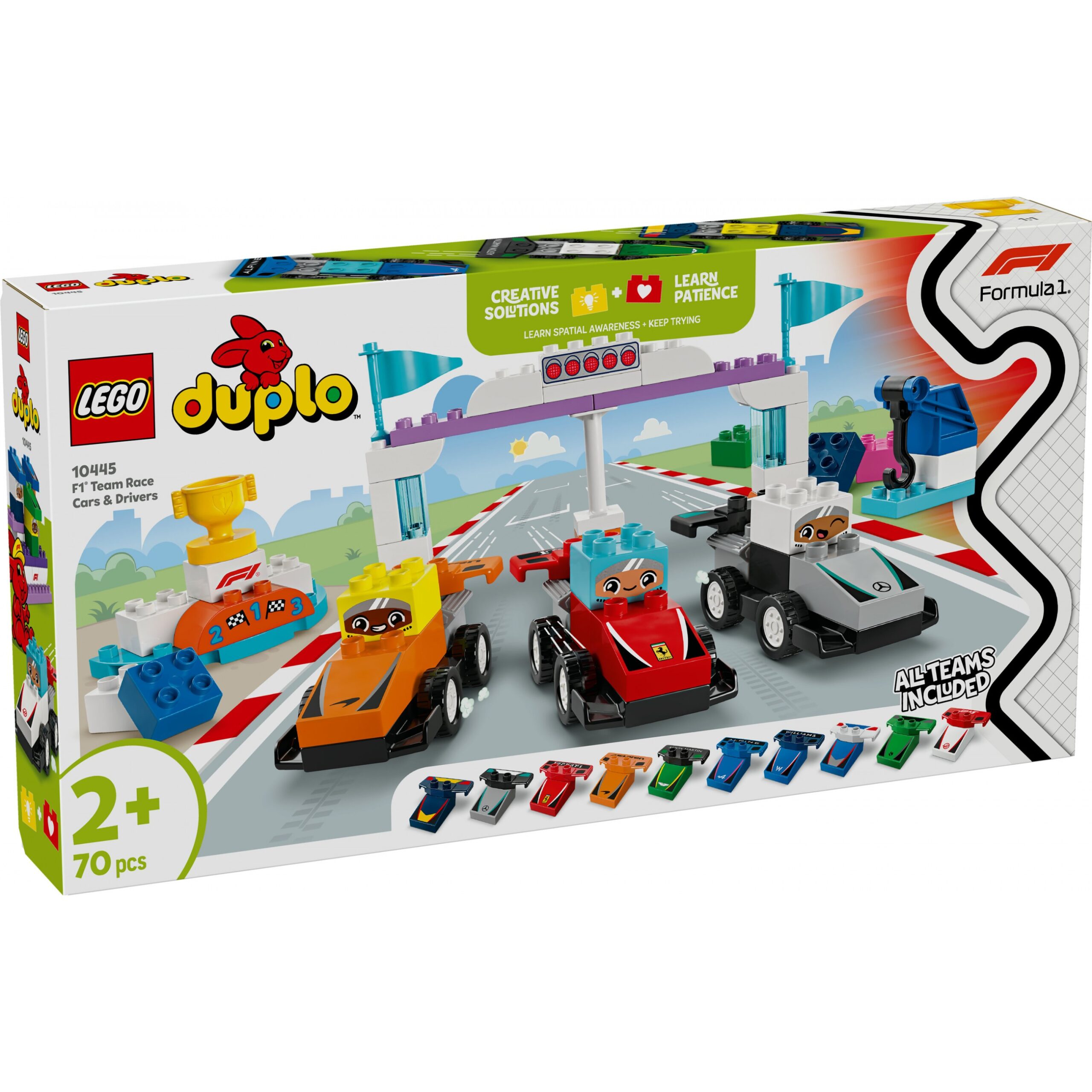 LEGO 10445 DUPLO F1 Team Race Cars with Race Drivers - Figura 5