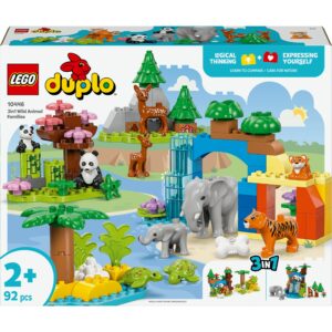 LEGO 10446 DUPLO Town Wild Animal Family 3-in-1 Set