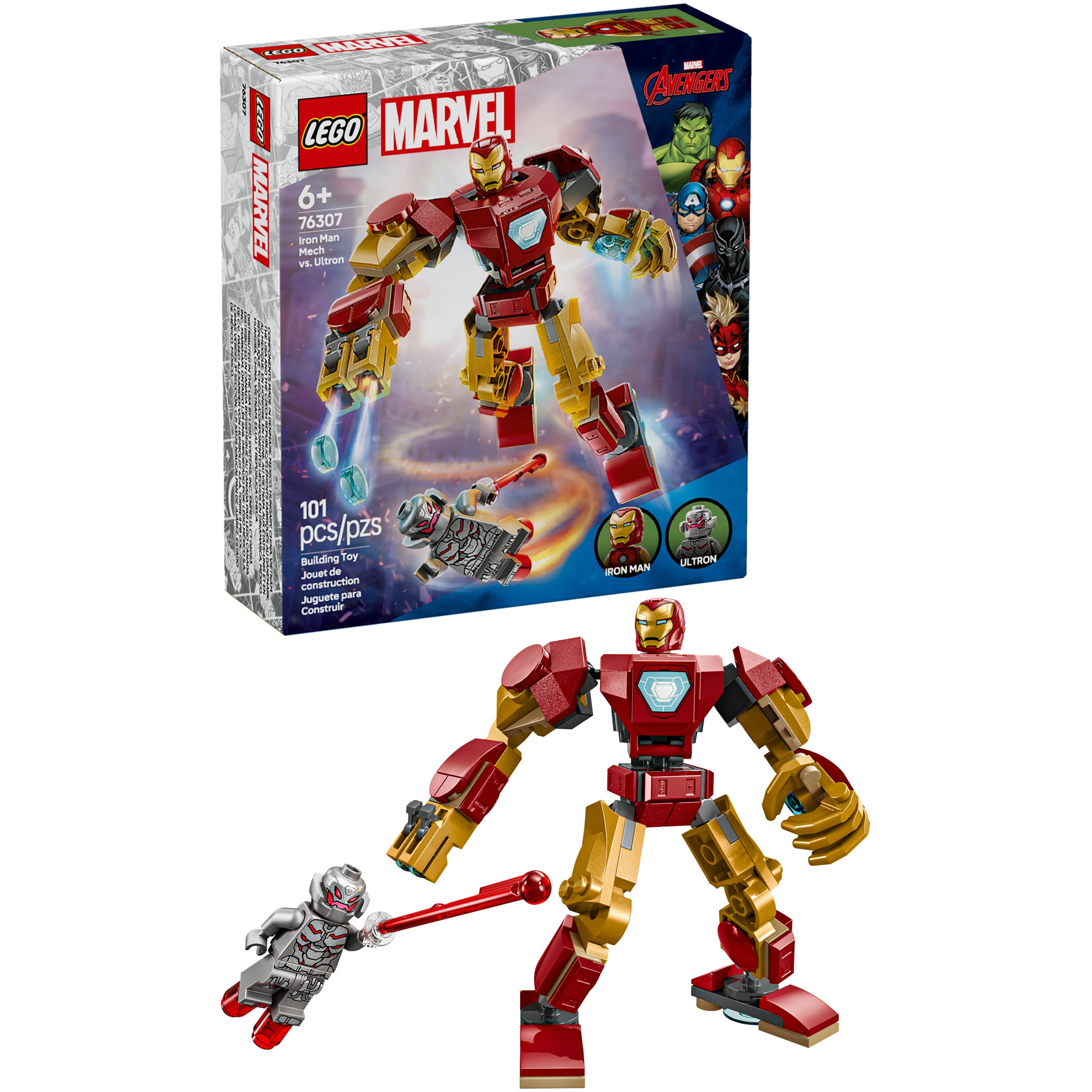 LEGO 76307 Marvel Super Heroes Iron Man Mech vs Ultron - Figura 3