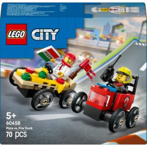 LEGO 60458 City Pizza Delivery Van vs. Fire Truck