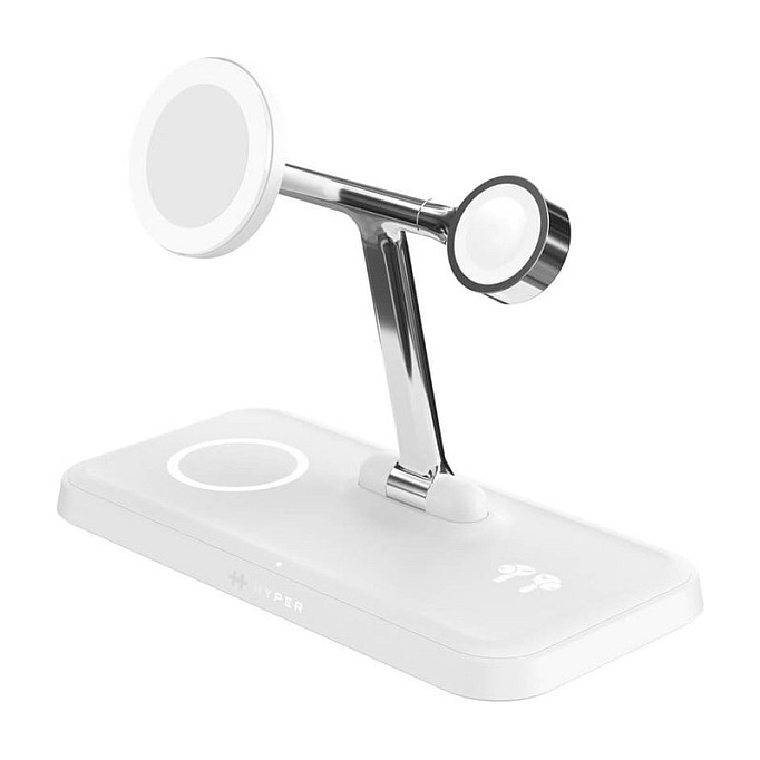 Adapter Targus HyperJuice Qi2 4-in-1 - Bardhë