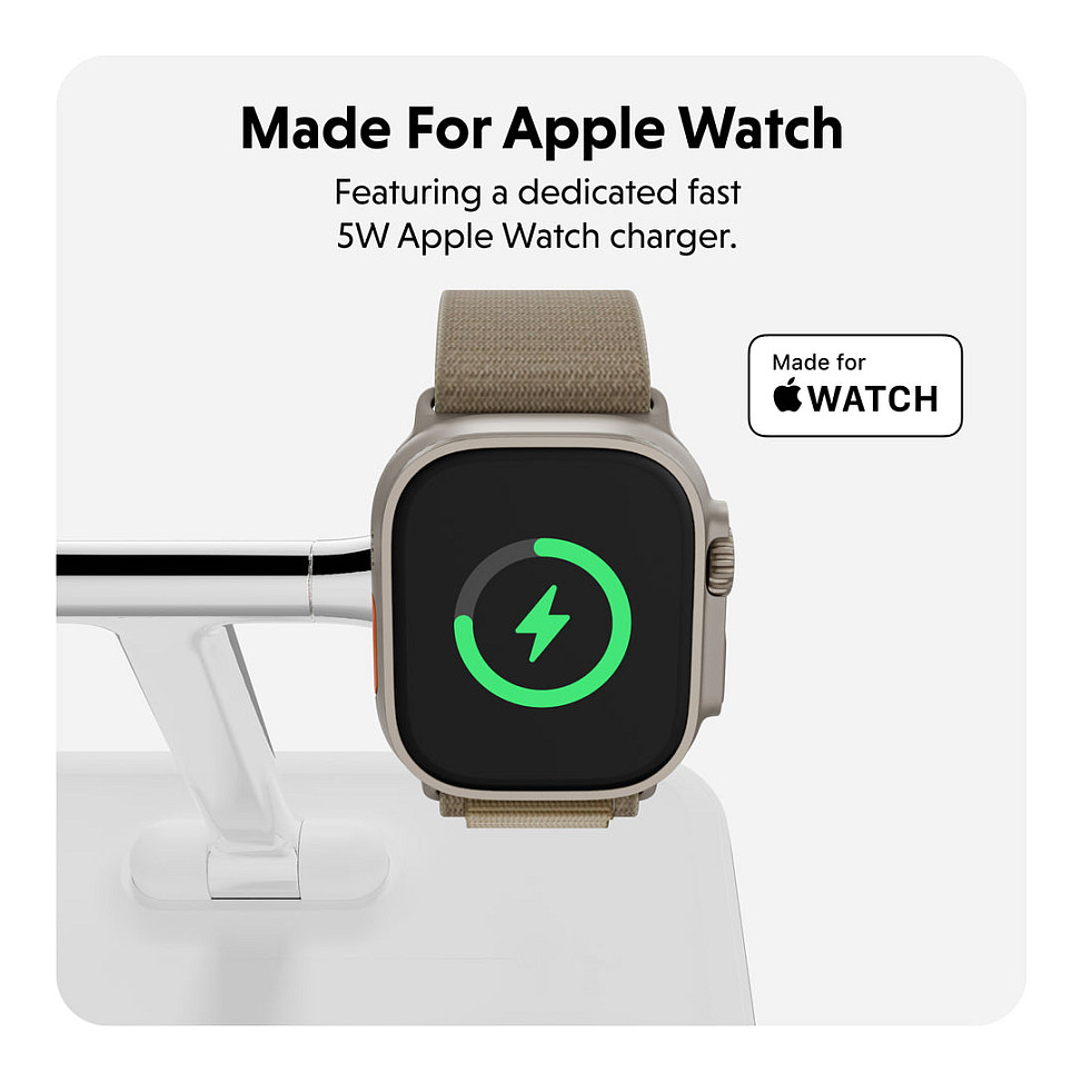 Adapter Targus HyperJuice Qi2 4-in-1 - Bardhë - Figura 3