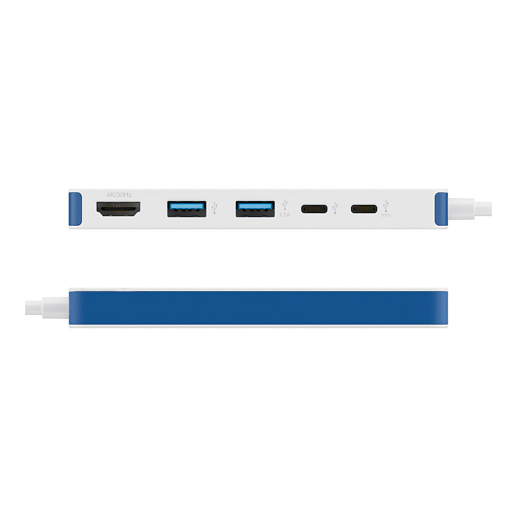 HUB Targus HyperDrive Flex / 5-Port USB-C - Bardhë / Blu - Figura 3