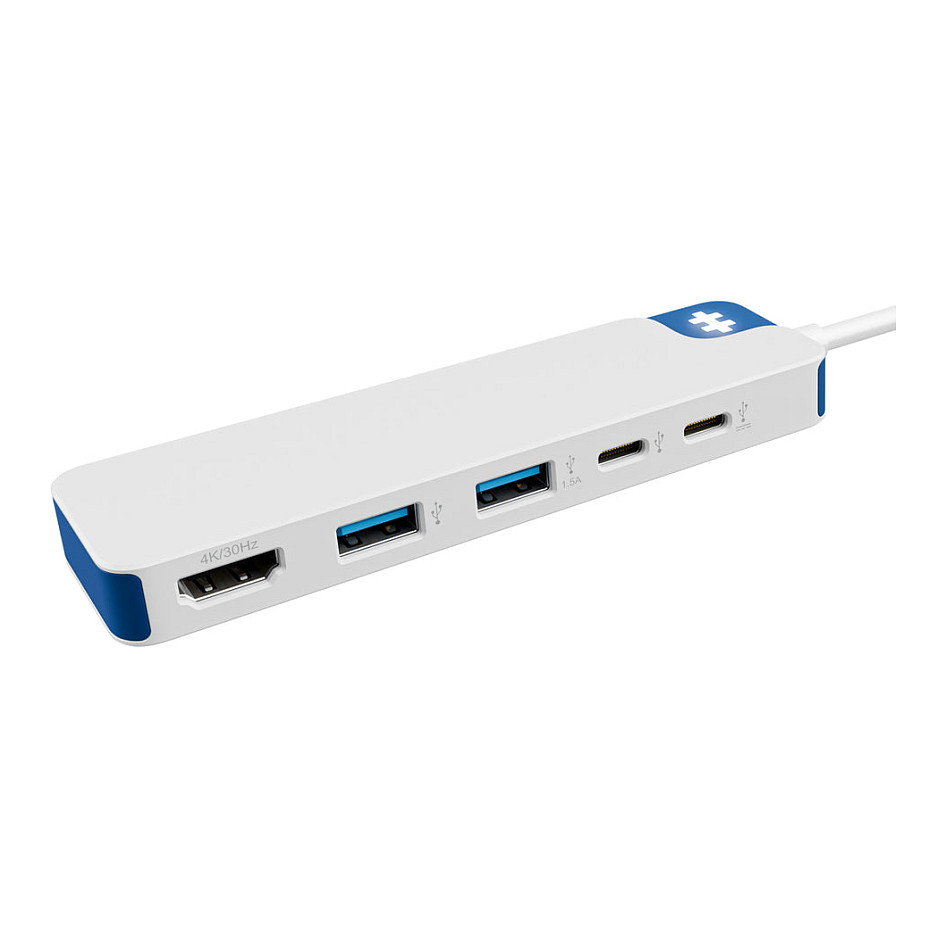 HUB Targus HyperDrive Flex / 5-Port USB-C - Bardhë / Blu - Figura 4