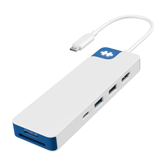 HUB Targus HyperDrive Flex / 8-Port USB-C - Bardhë / Blu