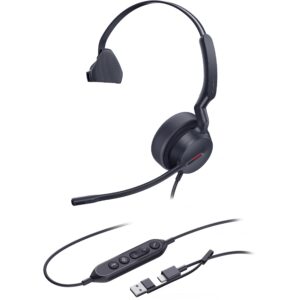 Kufje me Kabllo Yealink UH44 Mono Teams / USB-C & USB-A – Zezë 6