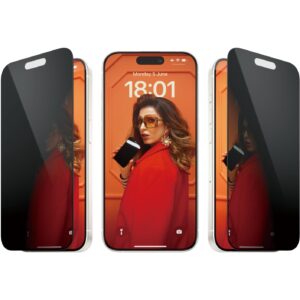 Aksesorë për telefon PanzerGlass / Privacy Screen Protector / iPhone 15 Pro / UWF with EasyAligner