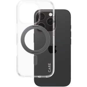 Aksesorë për telefon CARE / Kickstand Case / MagSAFE / iPhone 16 Pro - Zezë