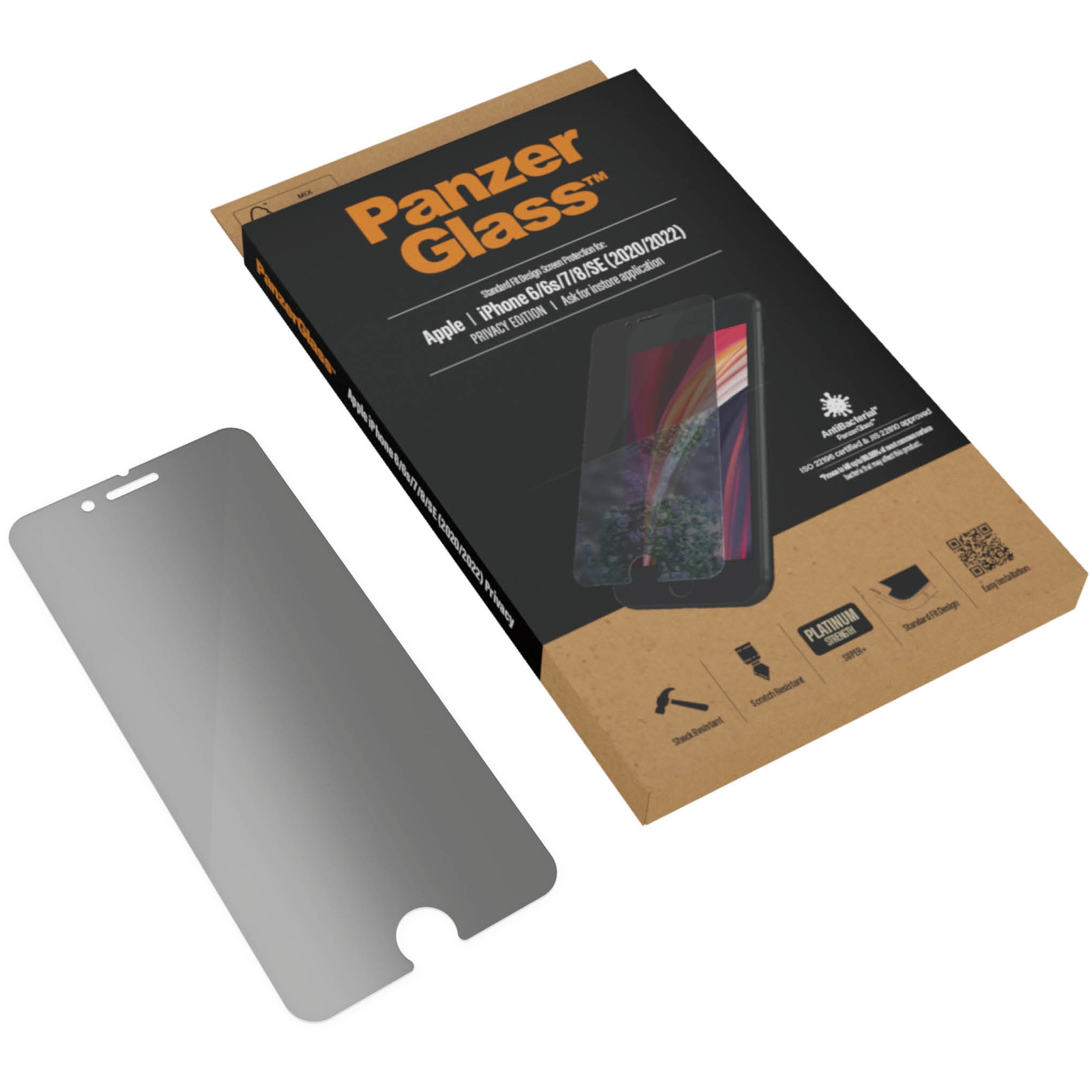 Aksesorë për telefon PanzerGlass / Privacy / Screen Protector / iPhone 6 - 7 - 8 - SE 2020 - SE 2022 - Figura 5