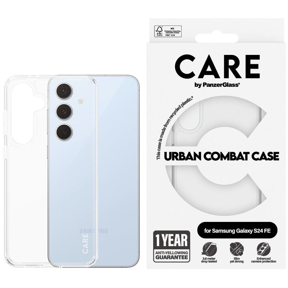 Aksesorë për telefon CARE Flagship Urban Combat Case / Samsung Galaxy S24 FE – Tejdukshme - Figura 3