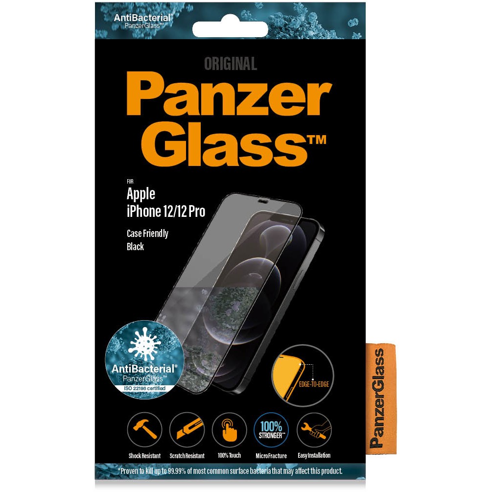 Aksesorë për telefon PanzerGlass / E2E Screen Protector / iPhone 12 / 12 Pro - Antibacterial - Figura 2