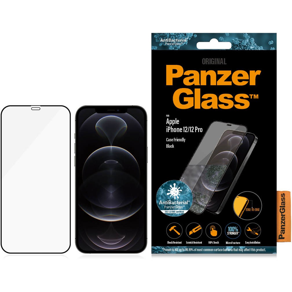 Aksesorë për telefon PanzerGlass / E2E Screen Protector / iPhone 12 / 12 Pro - Antibacterial - Figura 3