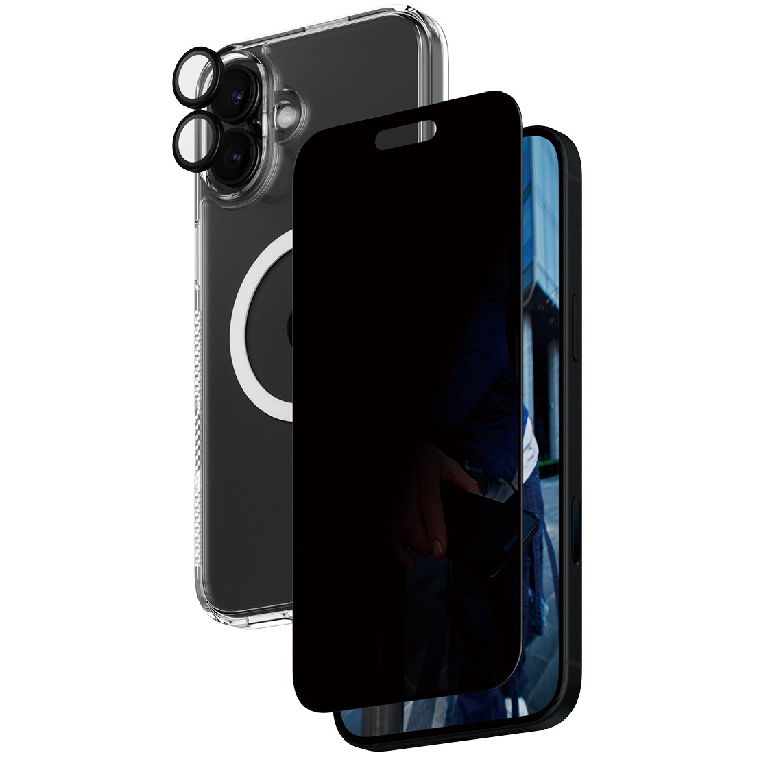 Aksesorë për telefon PanzerGlass / 3-in-1 Privacy Protection / iPhone 16 Plus