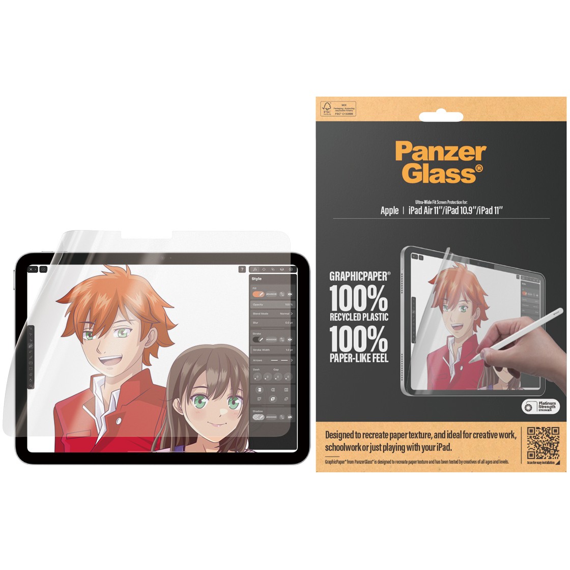 Aksesorë për tablet Screen Protector PanzerGlass iPad Air 11" (2024/2025) / iPad 10.9" (2022) / iPad 11" (2025) - Transparente - Figura 2