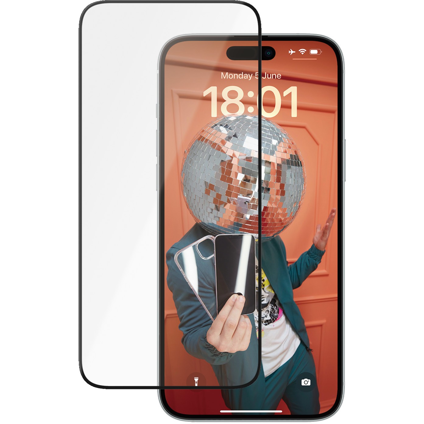 Aksesorë për telefon PanzerGlass Ceramic Screen Protector / iPhone 15 Plus / UWF