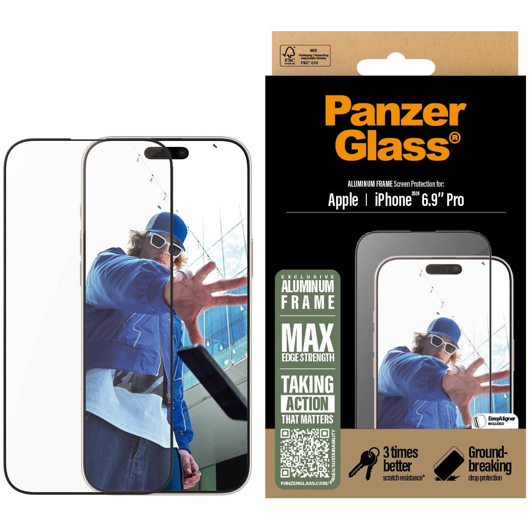 Aksesorë për telefon PanzerGlass Aluminum Frame Screen Protector / UWF / iPhone 16 Pro Max - Figura 4