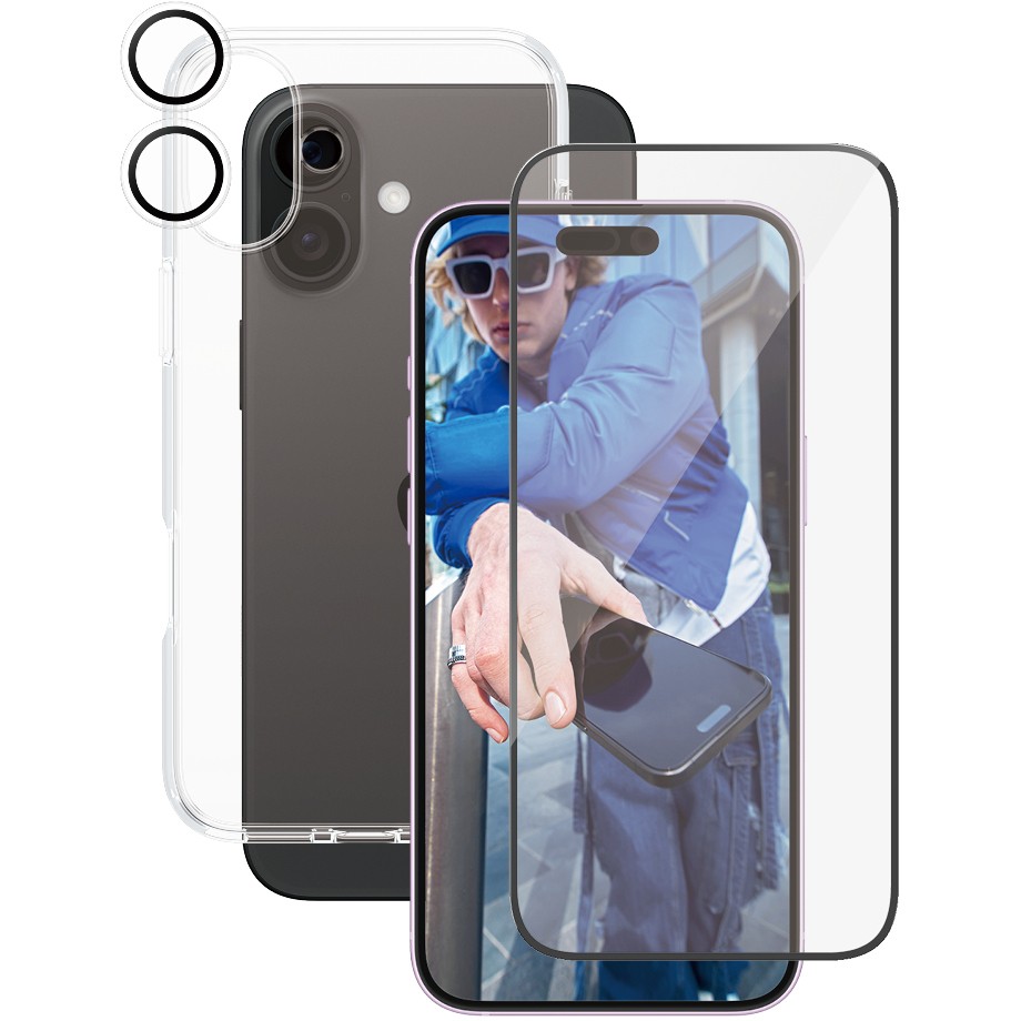 Aksesorë për telefon CARE / Flagship 3-in-1 Bundle / iPhone 16 Plus