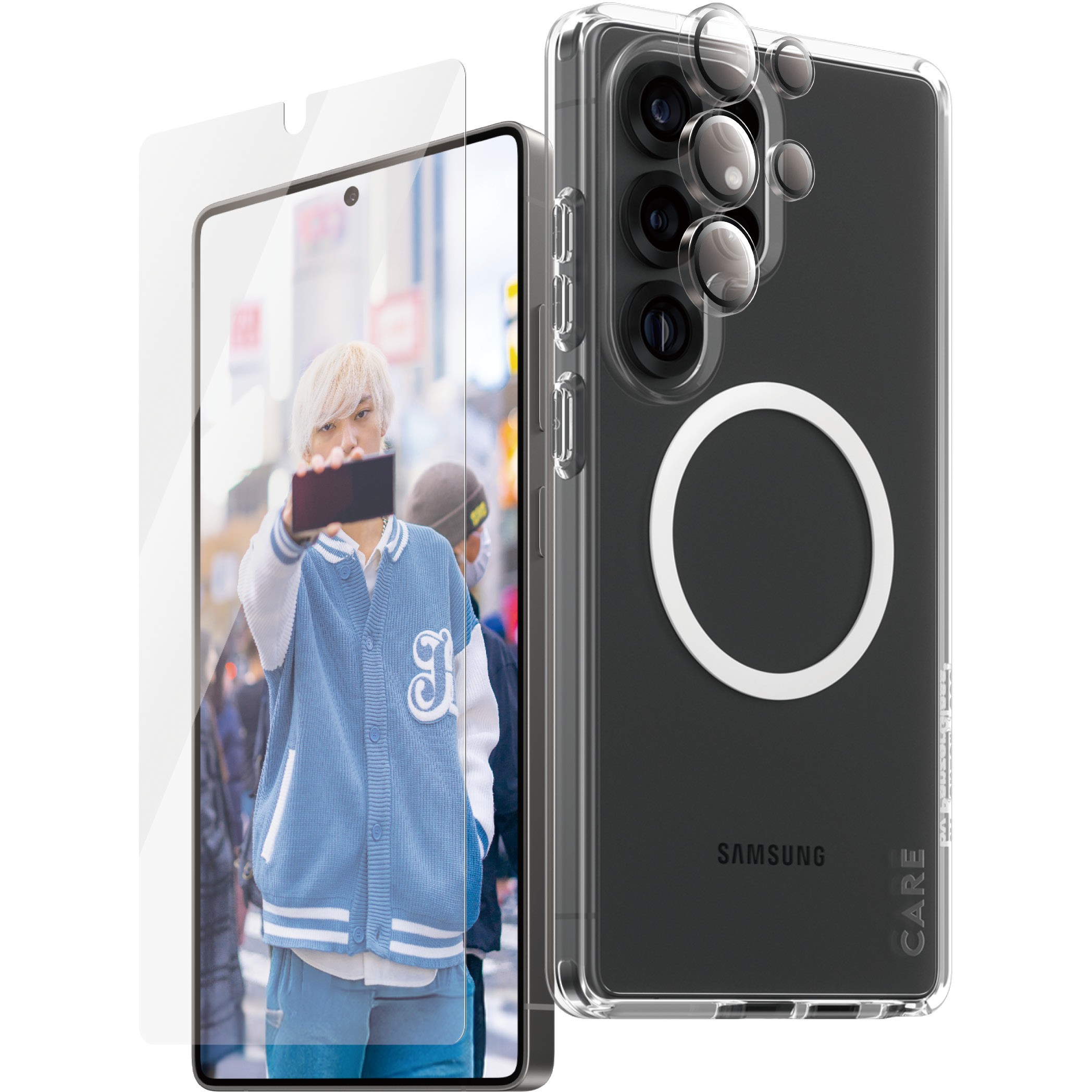 Aksesorë për telefon CARE / Flagship 3-in-1 Bundle / Galaxy S25 Ultra