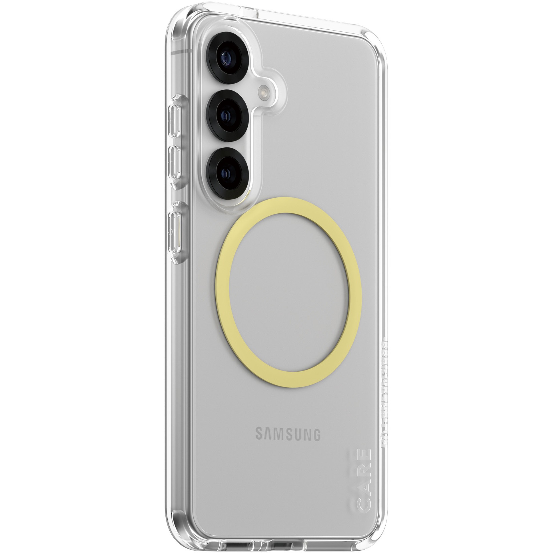 Aksesorë për telefon CARE Flagship Case Clear with Chardonnay / Qi-Compatible for Galaxy S25