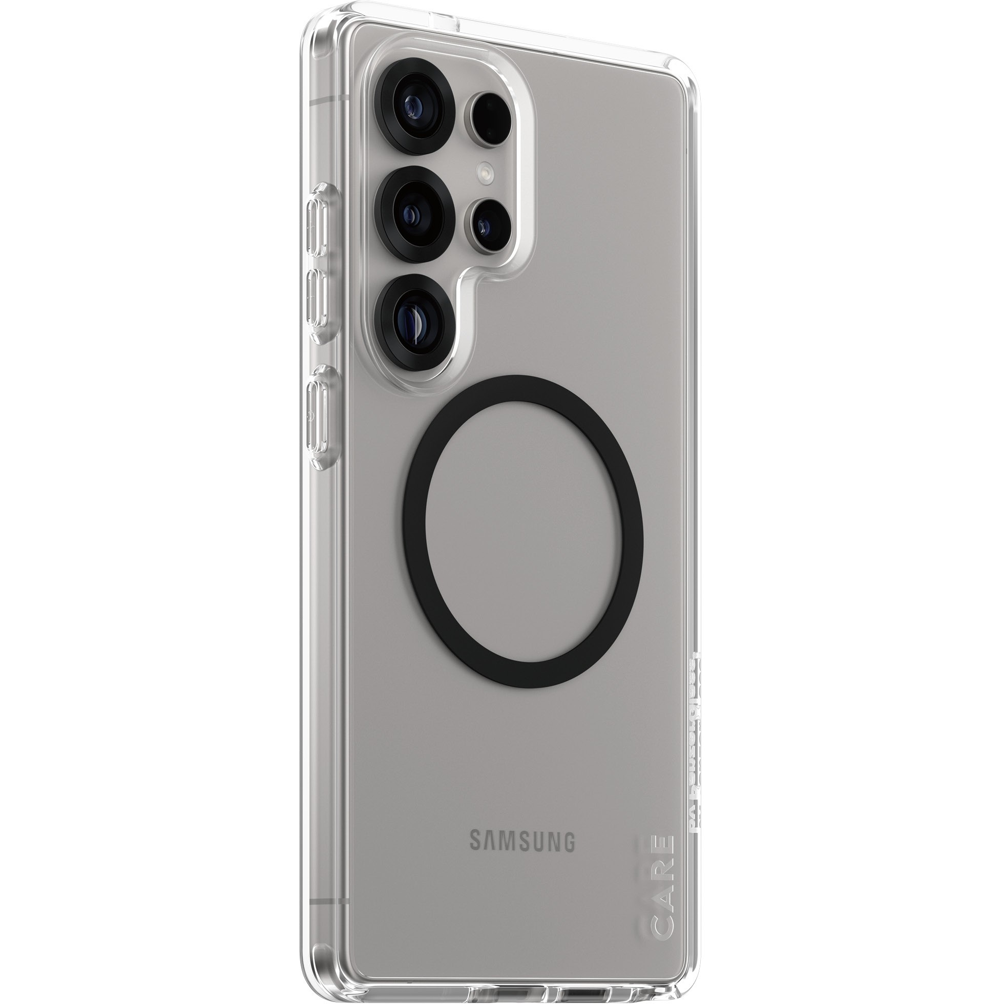 Aksesorë për telefon CARE Flagship Case për Galaxy S25 Ultra - Transparent / Zezë