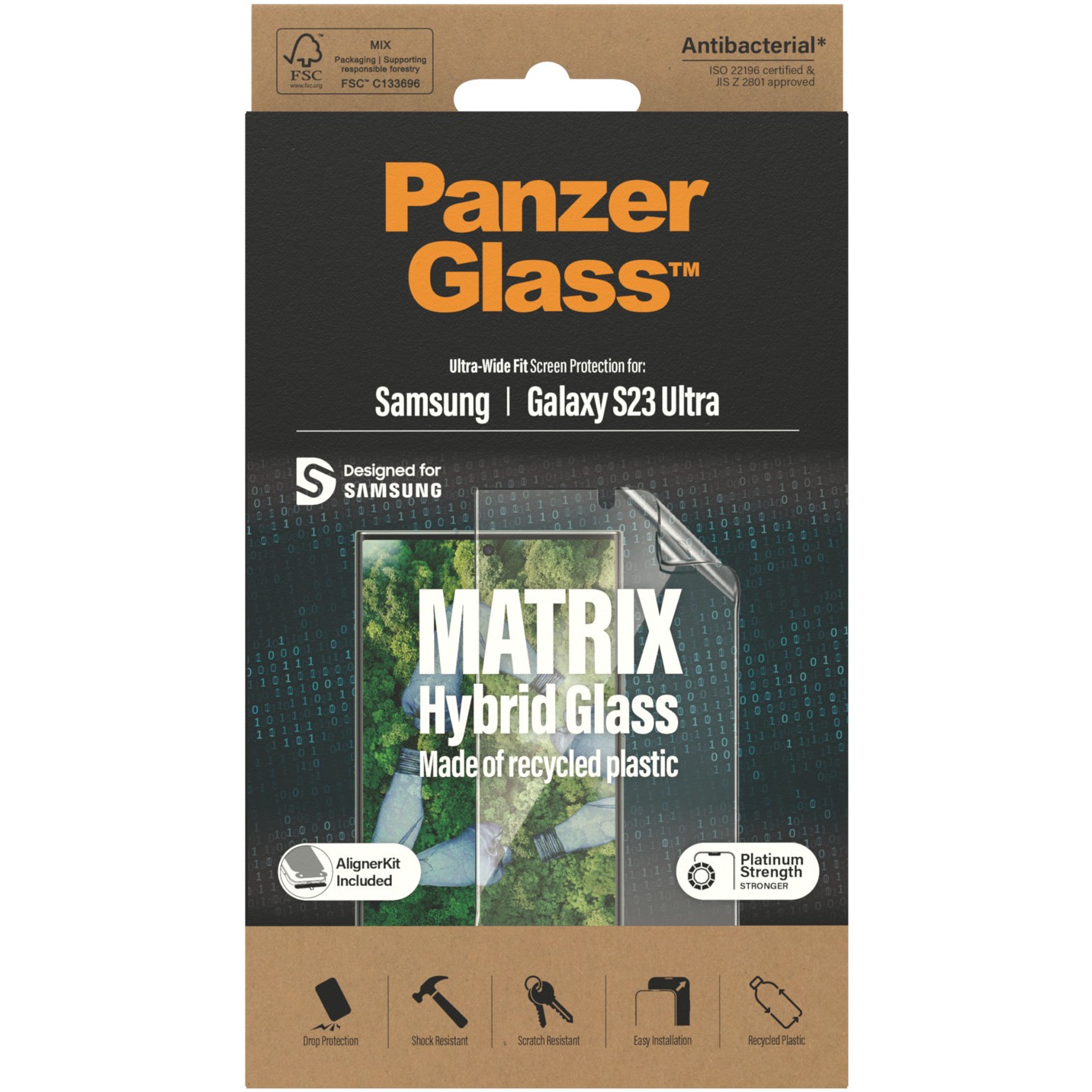 Aksesorë për telefon PanzerGlass MATRIX Screen Protector për Galaxy S23 Ultra – Transparente - Figura 3