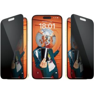 Aksesorë për telefon PanzerGlass Privacy Screen Protector for iPhone 15 Plus – UltraWide Fit