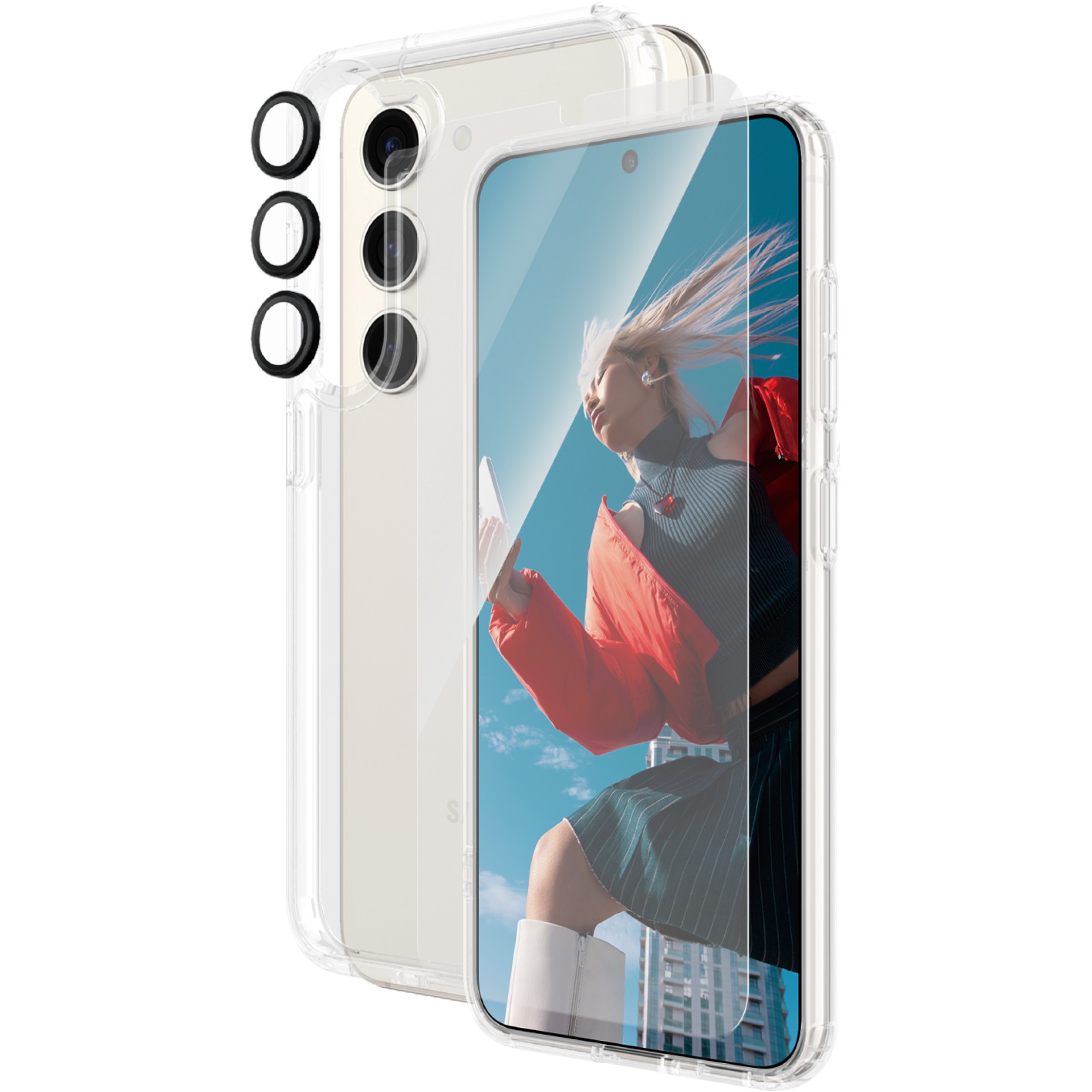 Aksesorë për telefon PanzerGlass 3-in-1 Pack for Samsung Galaxy S24 – UltraWide Fit